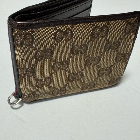 Gucci Other - Gucci Monogram canvas bifold wallet w D Ring